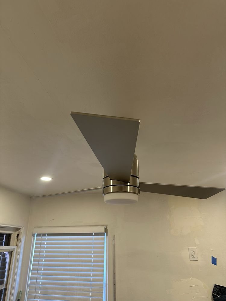 New ceiling fan installed