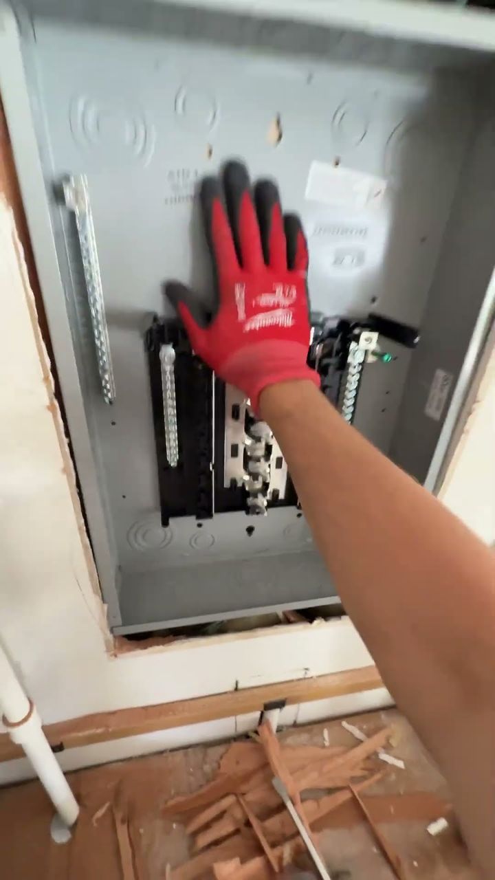 Panel wiring during a service upgrade